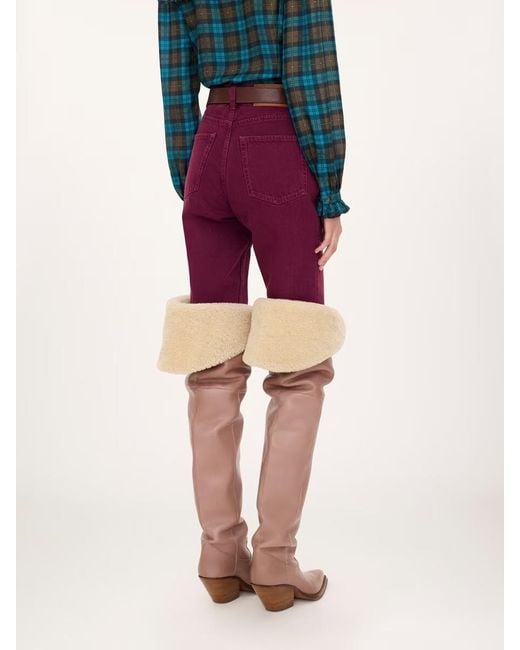 Chloé Red Chloé Dp21 Straight-Leg Jeans