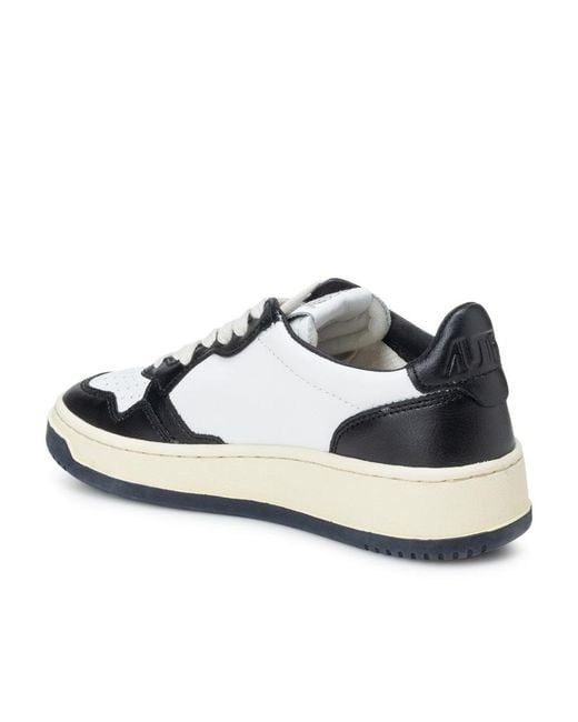 Autry White Medalist Low-Top Sneakers