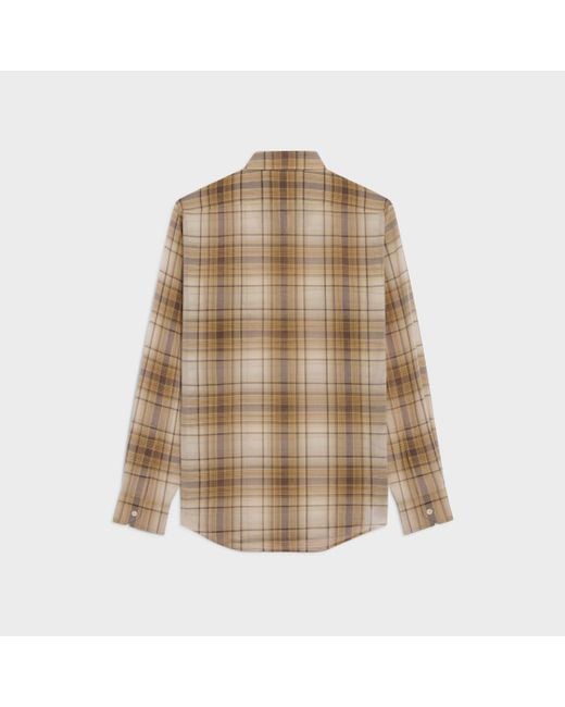 Céline Brown Loose Shirt for men