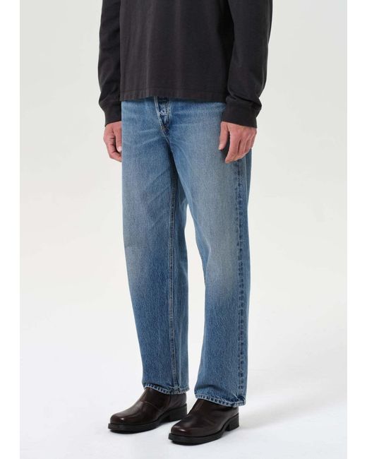 Agolde Blue 90's Mid-Rise Loose Fit Jeans for men