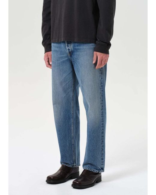 Agolde Blue 90's Mid-Rise Loose Fit Jeans for men