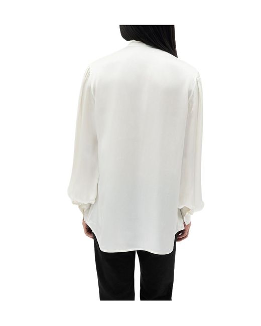 Ann Demeulemeester Black Runo Bow-Tie Shirt for men