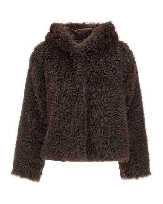 Kaos Brown Long-Sleeve Hooded Jacket