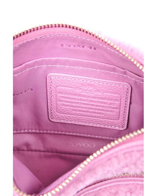 COACH Pink Logo Cross-Body Bag