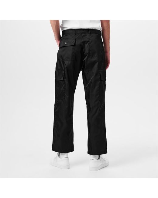 Prada Blue Interlink Cargo Trousers for men