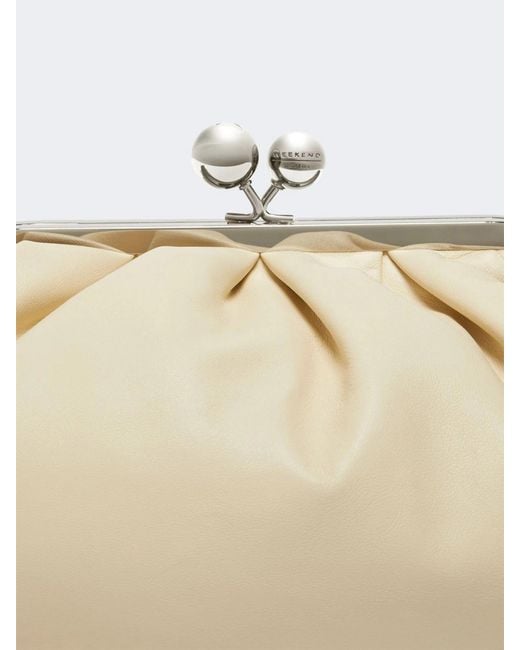 Weekend by Maxmara Natural Medium Pasticcino Chain-Strap Clutch Bag