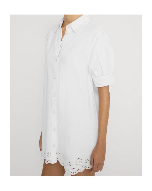 FRAME White Eyelet Play Dress