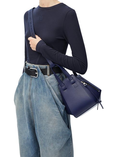Loewe Blue Compact Hammock Bag