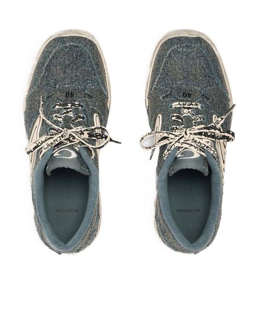 Balenciaga Gray Hamptons Low-Top Sneakers