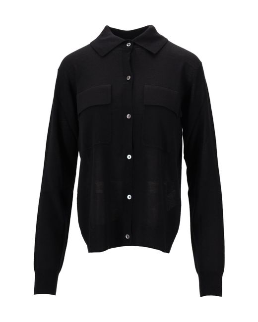 P.A.R.O.S.H. Black Buttoned Cardigan
