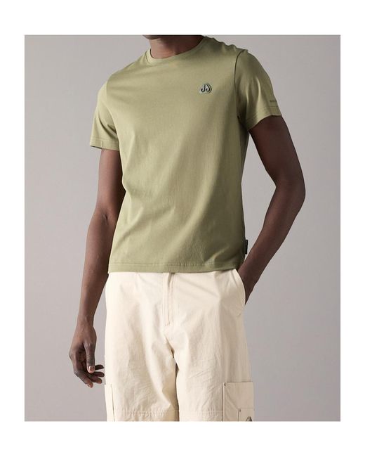 Moose Knuckles Green Short-Sleeved T-Shirt for men