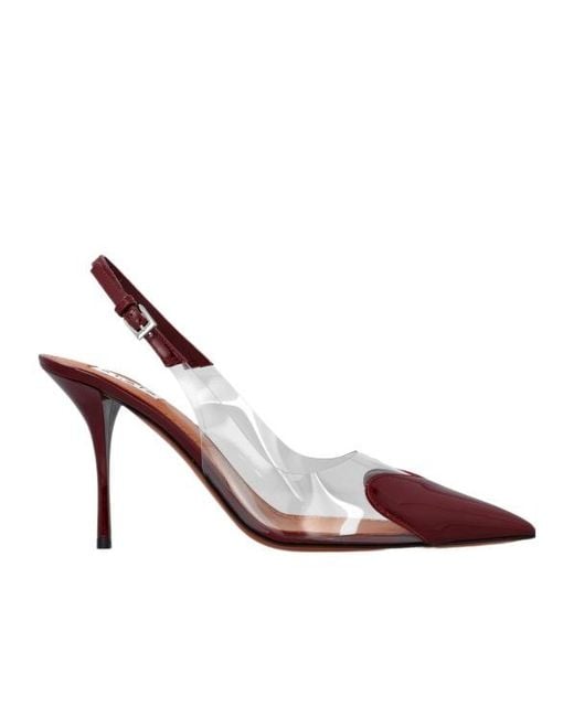 Alaïa Pink 90Mm Le Coeur Pumps