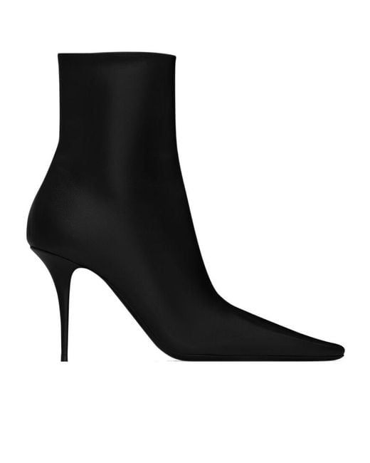 Saint Laurent Black Ashley Booties