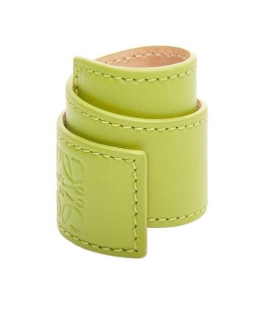 Loewe Green Logo Wrap-Around Bracelet