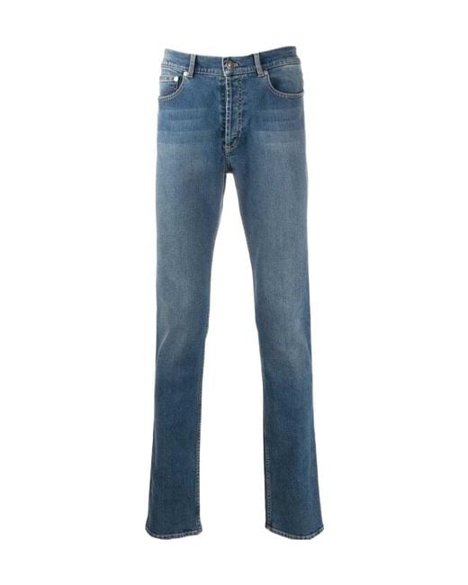 Givenchy Blue Logo Stamp Slim-Fit Jeans for men