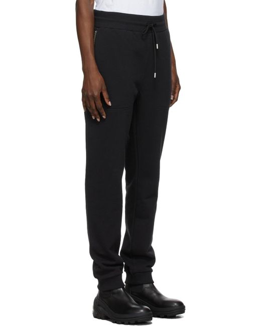 1017 ALYX 9SM Black Logo-Print Track Pants for men