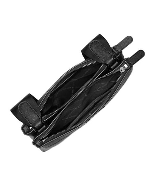 Michael Kors Black Hudson Signature Logo Crossbody Bag for men