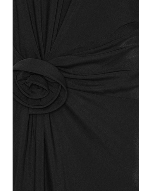 ROTATE BIRGER CHRISTENSEN Black Maxi Slit Dress