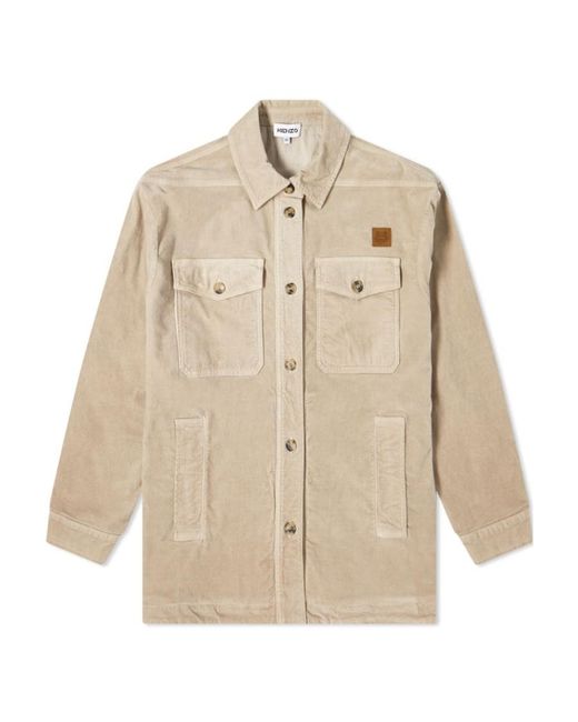 KENZO Natural K-Tiger Patch Overshirt