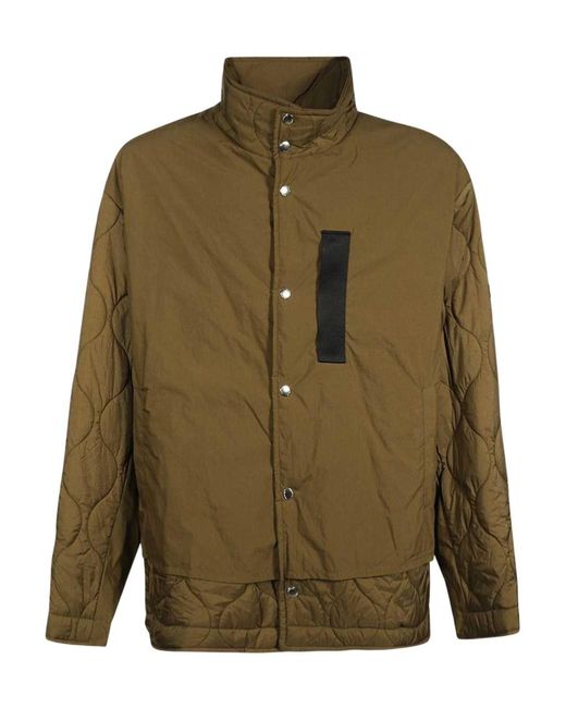 Tatras Green Quilted Stand-Collar Jacket for men