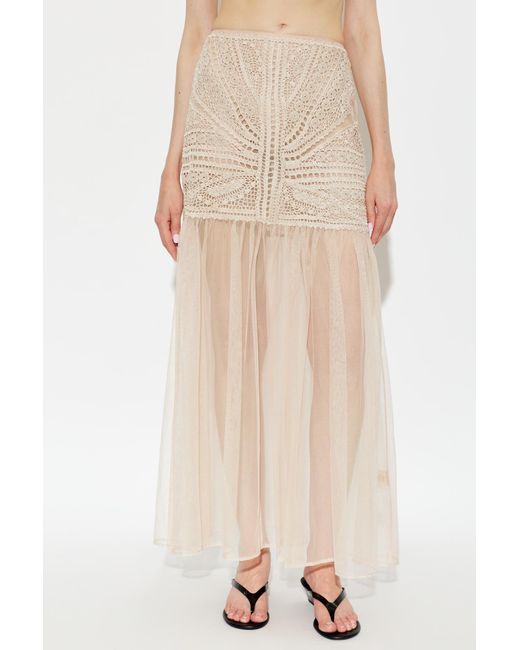 Ulla Johnson Natural Tulle Skirt