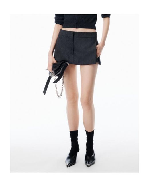 Alexander Wang Black Tailored Mini Skirt