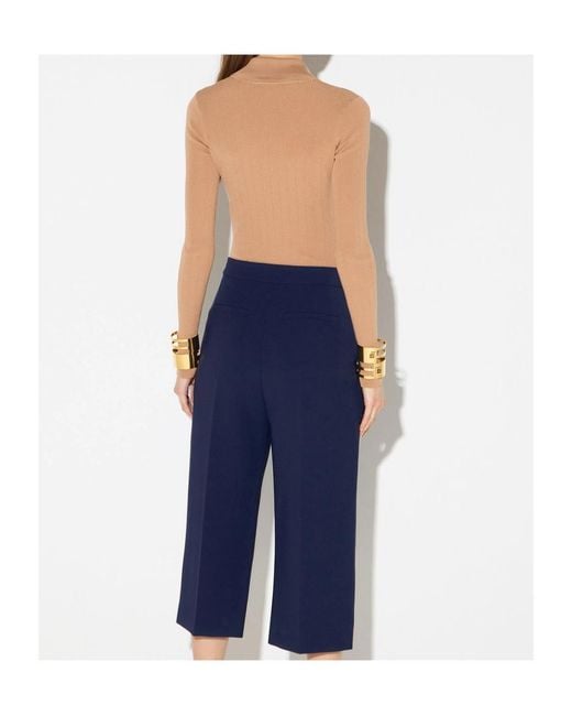 Elisabetta Franchi White Knit Bodysuit With Openwork Embroideries