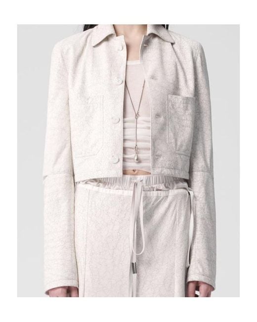 Ann Demeulemeester Multicolor Phae Cropped Cropped Jacket