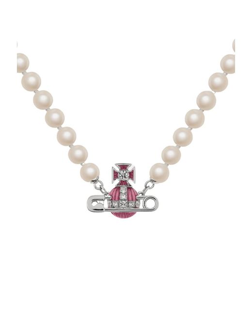 Vivienne Westwood Metallic Orb Pendant Embellished Necklace