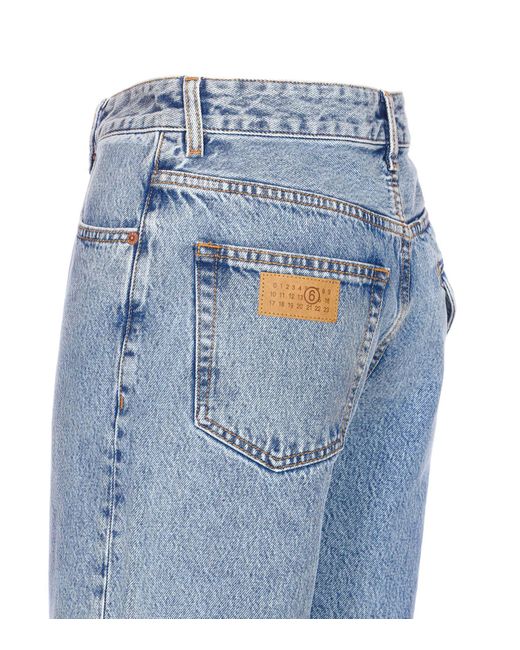 MM6 by Maison Margiela Blue Striaght-Leg Jeans