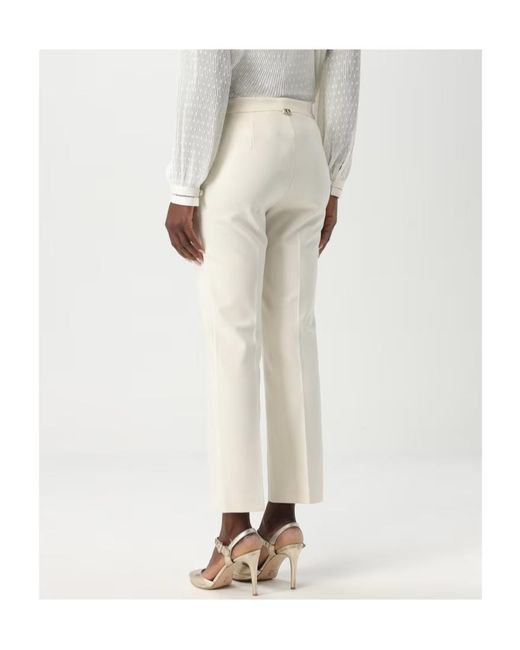 Twinset White Straight-Leg Casual Pants