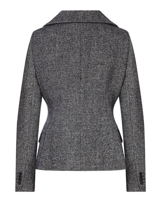 Dior Black Collared Long-Sleeved Casual Jacket