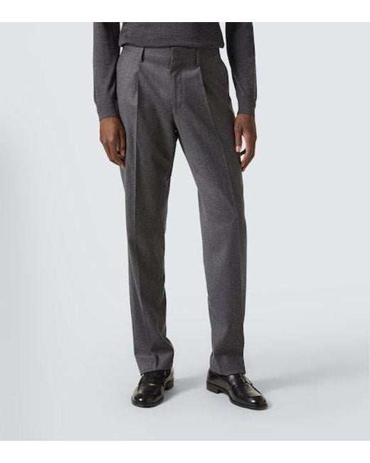 Lardini Gray Wool And Cashmere Suit Pants for men
