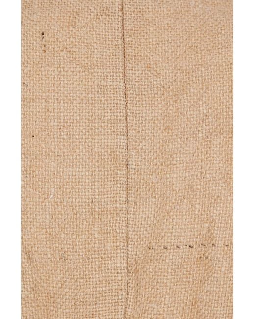 Comme des Garçons White V-Neck Sleeveless Dress