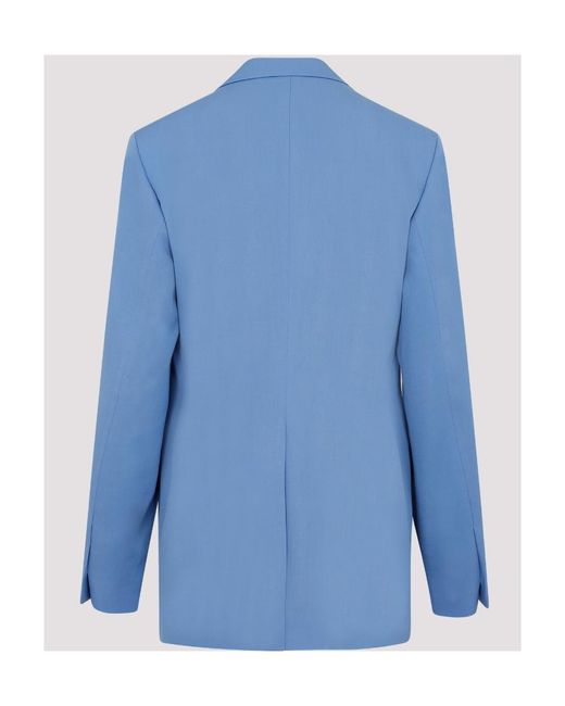 Dries Van Noten Blue Beno Wool Blazer