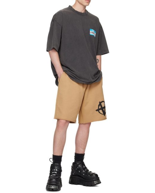 Vetements Gray My Name Is Cotton T-Shirt for men