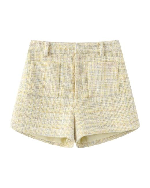 Marissa Chiara Natural Belt Loop Shorts
