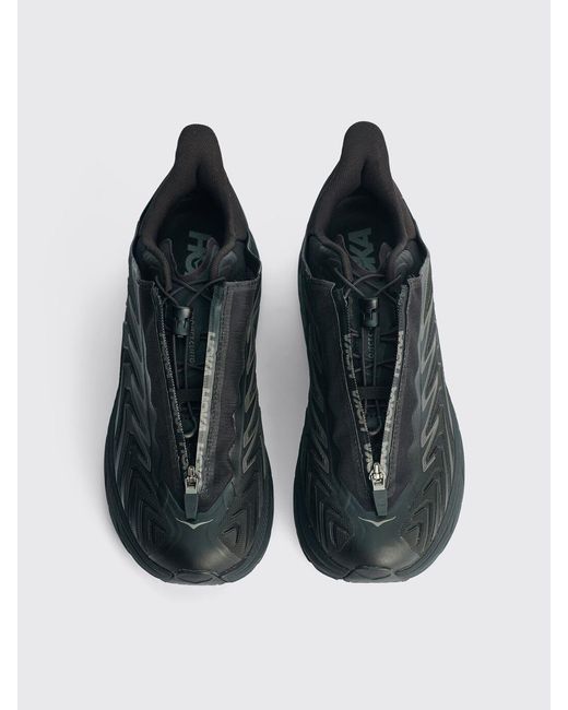 Hoka One One Black Low-Top Sports Shoes for men