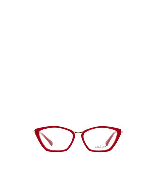 Max Mara White Cat-Eye Glasses