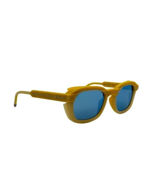 Thom Browne Blue Eyewear Rectangle Frame Sunglasses for men