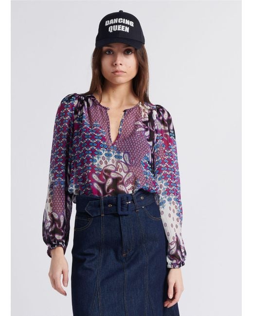 Ba&sh Purple Long-Sleeved Jacket