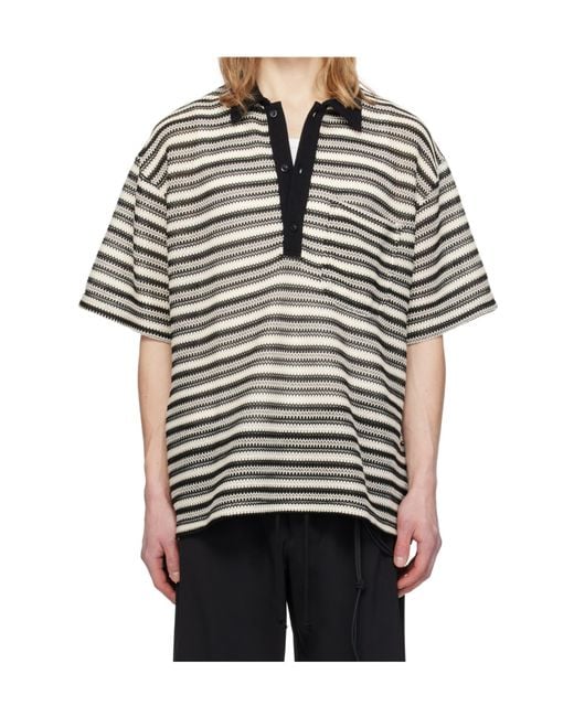 Song For The Mute Multicolor Striped Polo Shirt for men