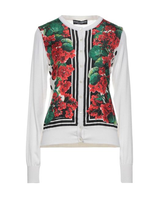 Dolce & Gabbana Red Print Cardigans