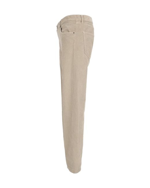 Dondup Natural Casual Trousers With Belt Loops for men