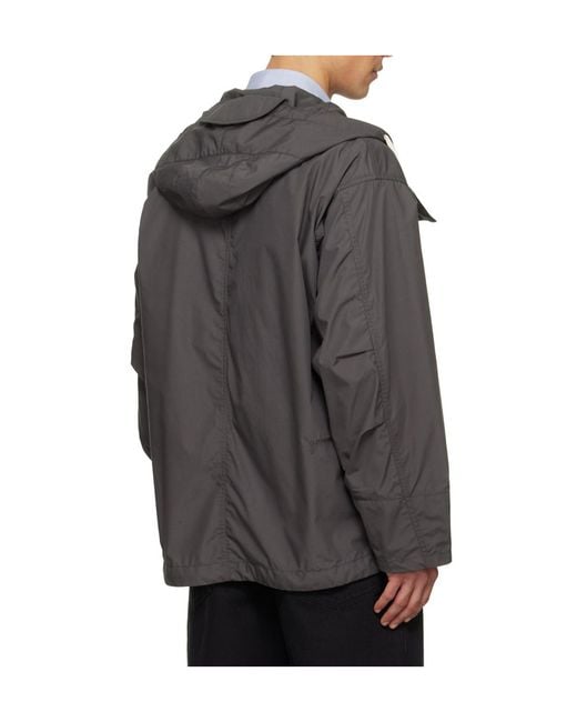 Nanamica Gray Deck Hooded Jacket for men