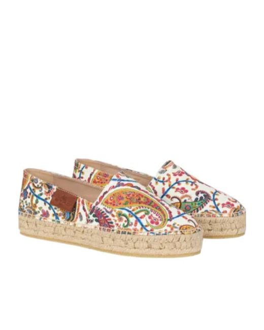 Etro Multicolor Paisley Print Espadrilles
