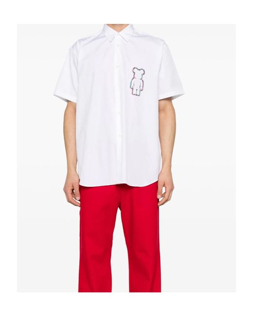 Comme des Garçons White Camicia Comme Des Garçons Shirt X Be@rbrick for men