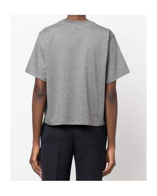Loulou de Saison Gray Crew-Neck Oversized T-Shirt