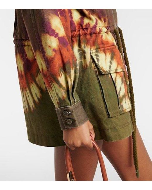 ALÉMAIS Green Dyed Denim Jacket