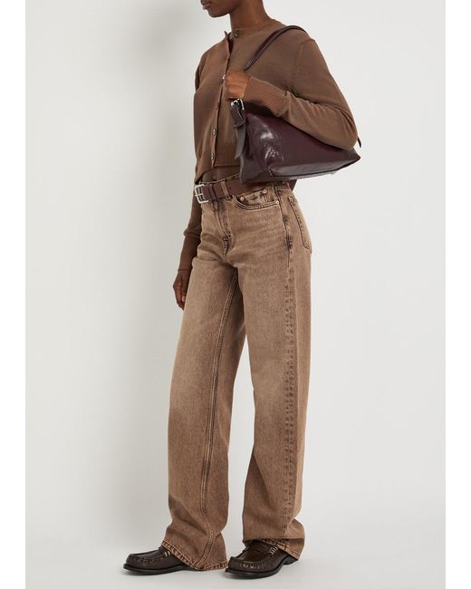 Our Legacy Brown Wata Cut Straight-Leg Denim Jeans
